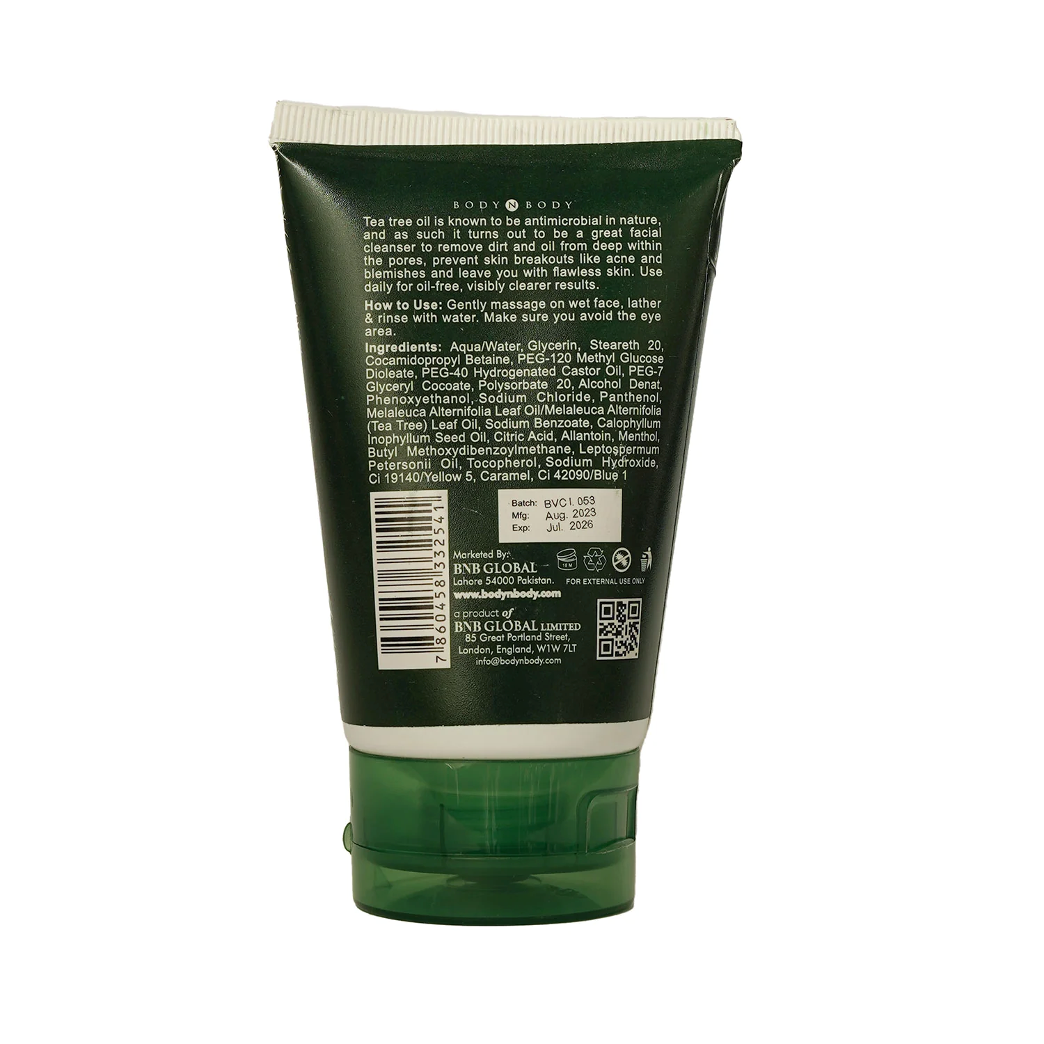 BnB Acne Control Tea Tree Face Wash